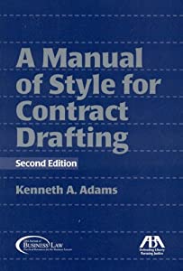 A Manual of Style for Contract Drafting(中古品)