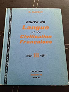 Cours de langue et de civilisation francaises tome 3(中古品)
