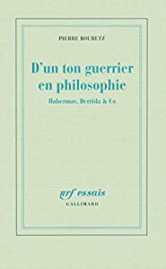 D'un ton guerrier en philosophie(中古品)