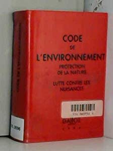 Code de l'environnement(中古品)