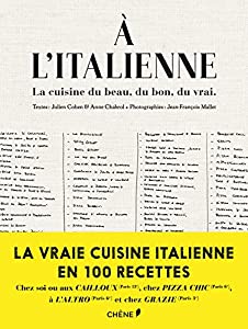 A l'italienne  la cuisine du beau  du bon  du vrai(中古品)