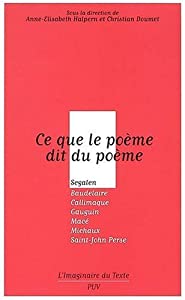 Ce que le poeme dit du poeme(中古品) 6,006円