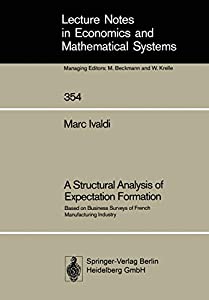 A Structural Analysis of Expectation Formation: Based On Business Surveys Of French Manufacturing Industry (Lecture Note