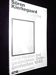 Vier erbauliche Reden 1844. Drei Reden bei gedachten Gelegenheiten 1845.(中古品)の通販は 14,561円