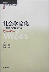 社会学論集—方法・宗教・政治 (現代社会学大系)(中古品) 17,516円