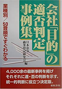 会社「目的」の適否判定事例集(中古品)