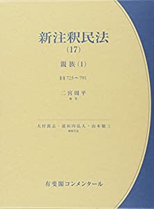 新注釈民法17 親族(1) (有斐閣コンメンタール)(中古品)