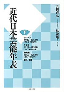 近代日本芸能年表 下(中古品)