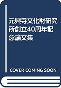元興寺文化財研究所創立40周年記念論文集(中古品)