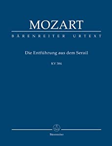 Die Entfuehrung aus dem Serail: Singspiel in drei Aufzuegen KV 384. Studienpartitur(中古品)