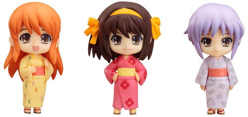 涼宮ハルヒの憂鬱 ねんどろいどぷち ハルヒ夏祭りセット (ノンスケール ABS（中古品）