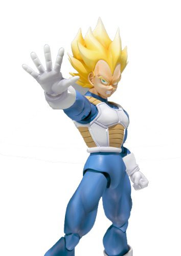 S.H.Figuarts スーパーサイヤ人ベジータ 全高約14cm ABS&PVC&POM製 フィギ (中古品)