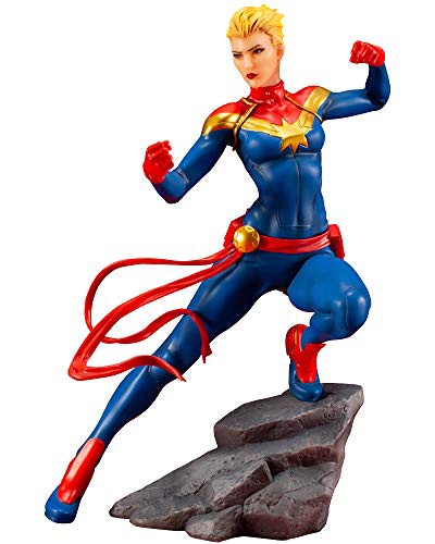 ARTFX+ MARVEL UNIVERSE キャプテン・マーベル 1/10スケール PVC塗装済み簡（中古品）の通販は