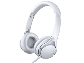 SONY 密閉型オンイヤーヘッドホン ハイレゾ音源対応 リモコン・マイク付 折りたたみ式 ホワイト MDR-10RC/W（中古品）