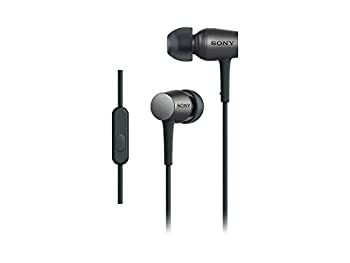 ソニー SONY イヤホン h.ear in MDR-EX750AP : ハイレゾ対応 カナル型 リモコン・マイク付き チャコールブラック MDR-EX750AP B（中古品）