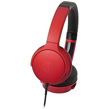 オーディオテクニカ ポータブルヘッドホン レッド ATH-AR3 RD（中古品）