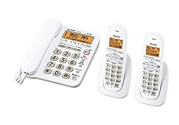 シャープ 電話機 コードレス 子機2台 JD-G32CW（中古品）