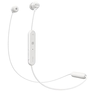 ソニー SONY ワイヤレスイヤホン WI-C300 : Bluetooth対応 最大8時間連続再生 マイク付き 2018年モデル ホワイト WI-C300 W（中古品）