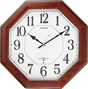 CITIZEN シチズン 掛け時計 電波時計 ネムリーナハピネス 木枠 8MY472-006（中古品）