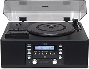 TEAC CDレコーダー ターンテーブル/カセットプレーヤー付 LP-R550USB-B（中古品）