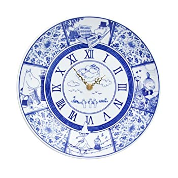 moomin × amabro SOMETSUKE CLOCK TIME GOES ON アマブロ ソメツケ クロック [ ブルー ]（中古品）