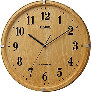 リズム時計 RHYTHM 電波 掛け時計 ライブリーアリス 薄ブラウン 8MY501SR07（中古品）の通販は 5,927円