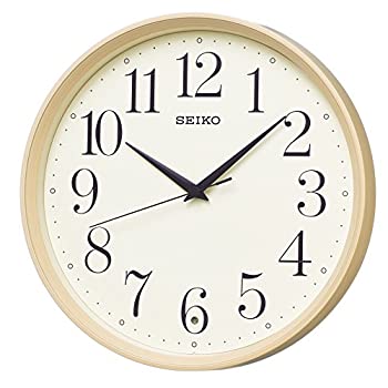 セイコー クロック 掛け時計 電波 アナログ 薄茶 木目 模様 KX222A SEIKO（中古品）の通販は 7,347円