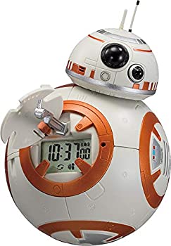 スター・ウォーズ BB-8 目覚まし時計 デジタル時計 音声・アクション付き オレンジ リズム時計 8RDA74MC03（中古品）の通販は