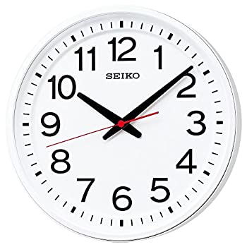 セイコー クロック 掛け時計 電波 アナログ 白 KX236W SEIKO（中古品）