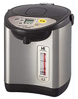 タイガー 電気ポット 2.2L ブラウン 省スチーム 節電タイマー VE 保温 とく子さん PIL-A220-T(中古品)