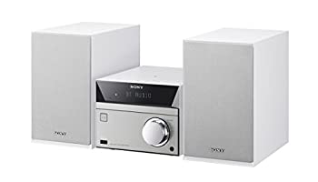 ソニー SONY マルチコネクトミニコンポ CMT-SBT40 : Bluetooth/FM/AM/ワイドFM対応 ホワイト CMT-SBT40 W（中古品）