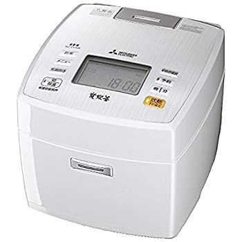 三菱電機 IHジャー炊飯器 備長炭炭炊釜 5.5合炊き ピュアホワイト NJ-VV106-W（中古品）の通販は