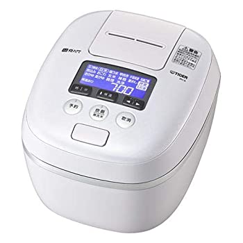 タイガー 圧力IH炊飯ジャー（5.5合炊き） エアリーホワイトTIGER 炊きたて 360°design 可変W圧力IH JPC-G100WA（中古品）の通販は
