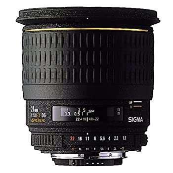 SIGMA 単焦点広角レンズ 24mm F1.8 EX DG ASPHERICAL MACRO キヤノン用 フルサイズ対応 SIGMA 単焦点広角レンズ 24mm F1.8 EX DG ASPHERICAL MACRO （中古品