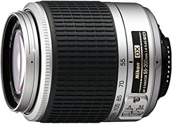 Nikon AF-S DX ズームニッコール ED 55-200mm F4-5.6G シルバー デジタル一眼レフ用（中古品）