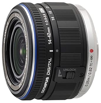OLYMPUS 標準ズームレンズ M.ZUIKO DIGITAL ED 14-42mm F3.5-5.6 ブラック（中古品）