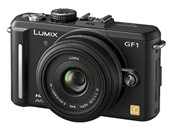 パナソニック ミラーレス一眼カメラ GF1 レンズキット(20mm/F1.7パンケーキレンズ付属) エスプリブラック DMC-GF1C-K（中古品） 67,360円