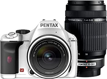 PENTAX デジタル一眼レフカメラ K-x ダブルズームキットホワイト（中古  