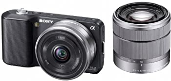 ソニー SONY ミラーレス一眼α NEX-3 ダブルレンズキット ブラック NEX-3D/B（中古品）の通販は