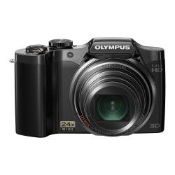 OLYMPUS デジタルカメラ SZ-30マルチレコーディング ブラック 1600万画素 光学24倍ズーム 広角25mm 3.0型液晶 3Dフォト機能 フルハイビジョンム（中古品）