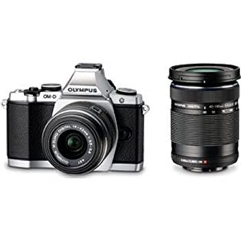 OLYMPUS ミラーレス一眼 OM-D E-M5 ダブルズームキット シルバー 1605万画素 防塵 防滴 OM-D E-M5 DZKIT SLV（中古品）