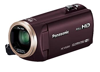 パナソニック デジタルハイビジョンビデオカメラ V520 内蔵メモリー32GB ブラウン HC-V520M-T（中古品）