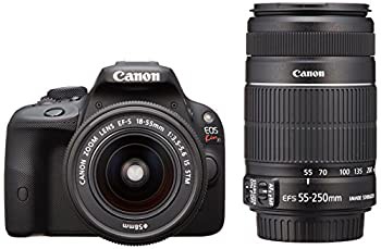 Canon デジタル一眼レフカメラ EOS Kiss X7 ダブルズームキット EF-S18-55ｍｍ/EF-S55-250ｍｍ付属 KISSX7-WKIT（中古品）