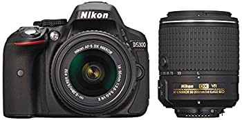 Nikon デジタル一眼レフカメラ D5300 ダブルズームキット2 ブラック（中古品）