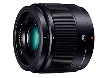 パナソニック 単焦点レンズ マイクロフォーサーズ用 ルミックス G 25mm/ F1.7 ASPH. ブラック H-H025-K（中古品）