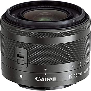 Canon 標準ズームレンズ EF-M15-45mm F3.5-6.3IS STM(グラファイト) ミラーレス一眼対応 EF-M15-45ISSTM（中古品）