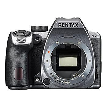 PENTAX デジタル一眼レフカメラ K-70 ボディ シルキーシルバー 防塵 防滴 -10℃耐寒 高感度 アウトドア K-70 BODY SILKY SILVER 16983（中古品）