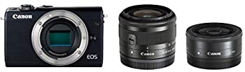 Canon ミラーレス一眼カメラ EOS M100 ダブルレンズキット ブラック EOSM100BK-WLK（中古品）