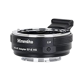 Commlite レンズマウントアダプター CM-EF-E HS (キャノンEFマウントレンズ → ソニーEマウント変換） 電子接点付き、ハイスピードコントラストA（中古品）