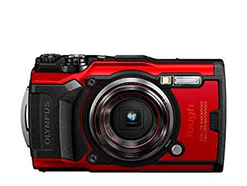 OLYMPUS デジタルカメラ Tough TG-6 レッド 1200万画素CMOS F2.0 15m 防水 100kgf耐荷重 GPS 内蔵Wi-Fi TG-6RED（中古品）